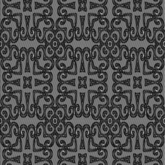 Patterned Charcoal Black Rug, pat2219gry