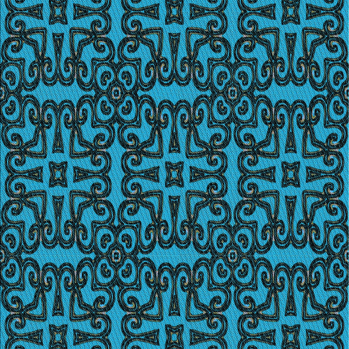 Patterned Deep Teal Green Rug, pat2219lblu