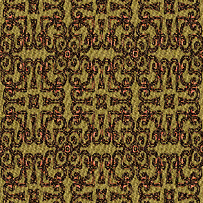Patterned Red Rug, pat2219org
