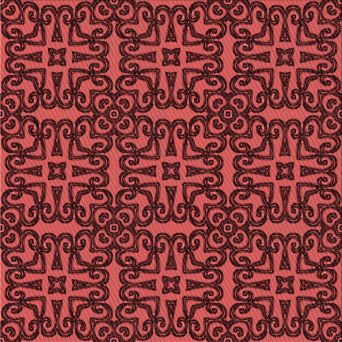 Round Machine Washable Transitional Red Rug, wshpat2219rd