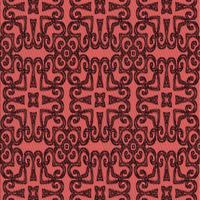 Machine Washable Transitional Red Rug, wshpat2219rd