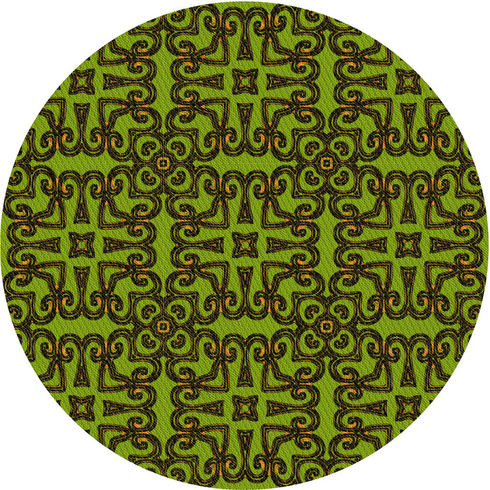 Square Patterned Red Rug, pat2219yw