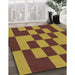 Machine Washable Transitional Saffron Red Rug in a Family Room, wshpat222org