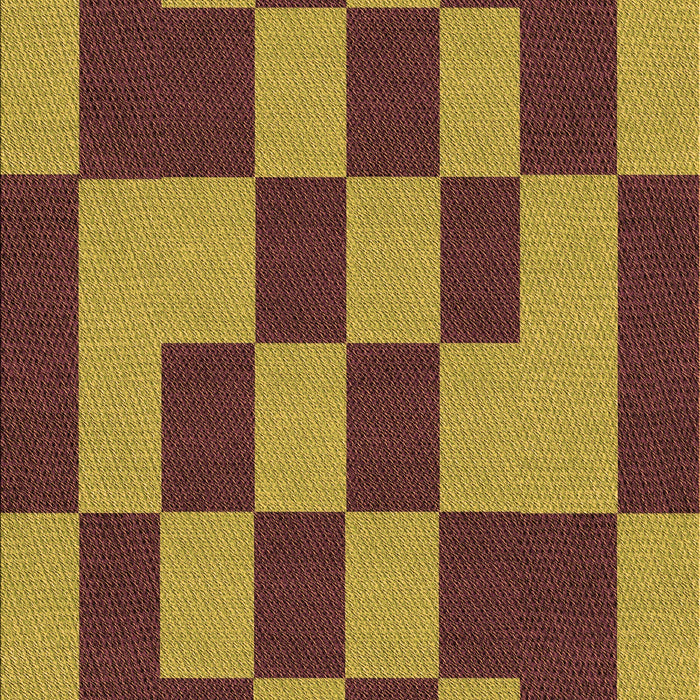 Patterned Saffron Red Rug, pat222org