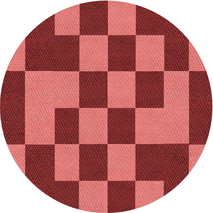 Square Patterned Red Rug, pat222rd