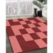 Machine Washable Transitional Red Rug in a Family Room, wshpat222rd