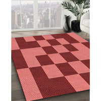 Patterned Red Rug, pat222rd