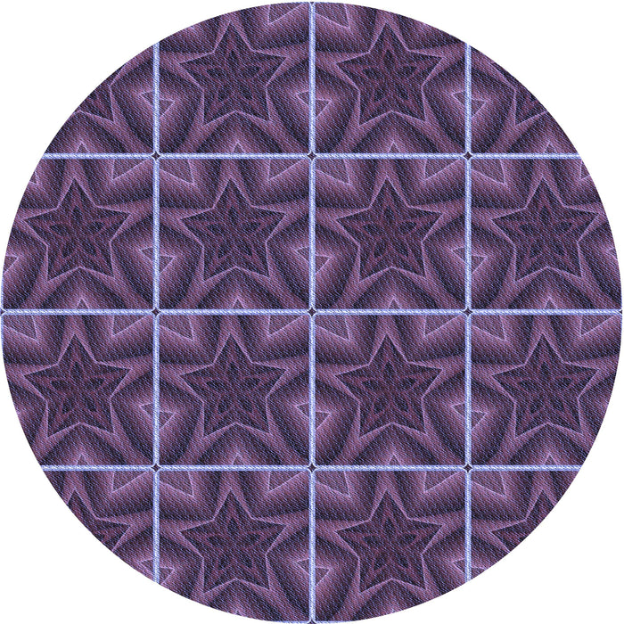 Square Machine Washable Transitional Plum Purple Rug in a Living Room, wshpat2220blu