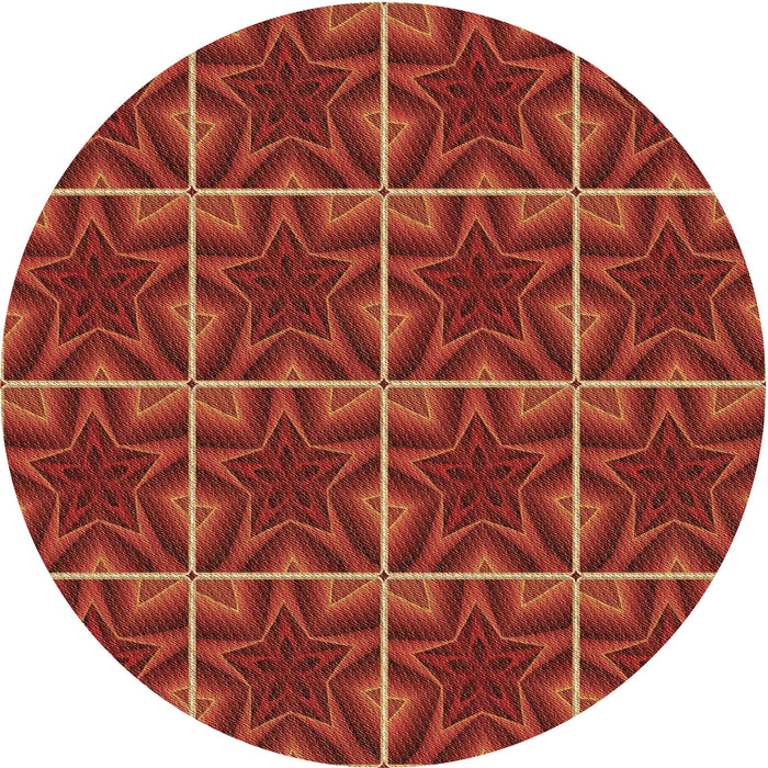 Square Machine Washable Transitional Red Rug in a Living Room, wshpat2220brn