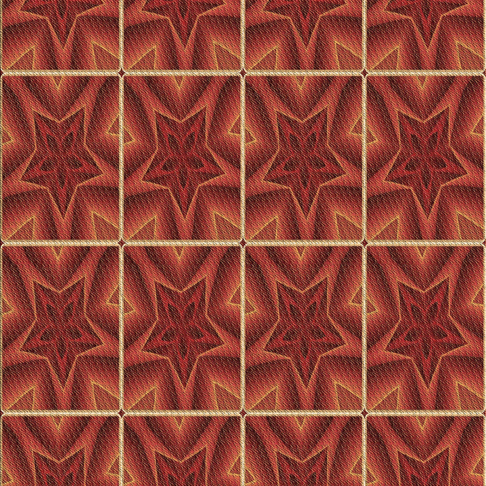 Patterned Red Rug, pat2220brn