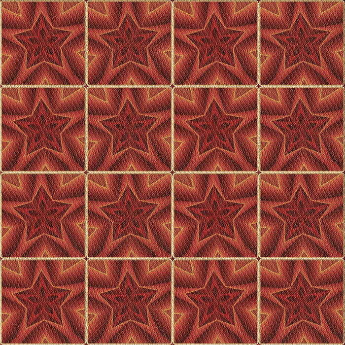 Round Patterned Red Rug, pat2220brn