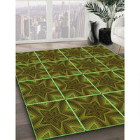 Patterned Bakers Brown Rug, pat2220grn