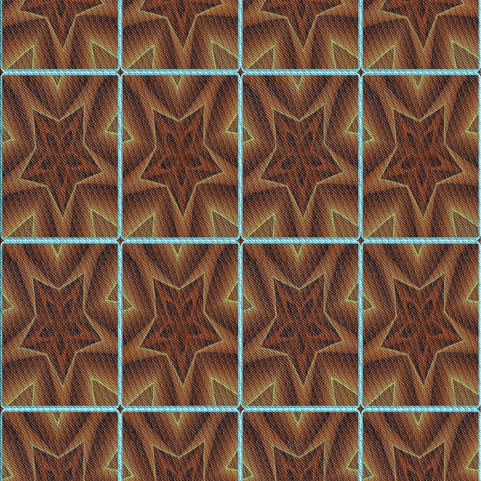 Patterned Saffron Red Rug, pat2220lblu