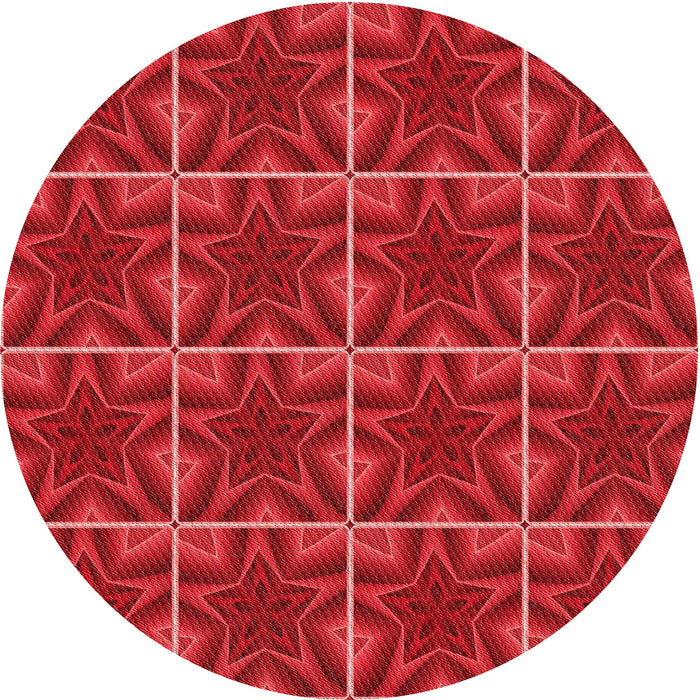 Square Machine Washable Transitional Red Rug in a Living Room, wshpat2220rd