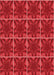 Patterned Red Rug, pat2220rd