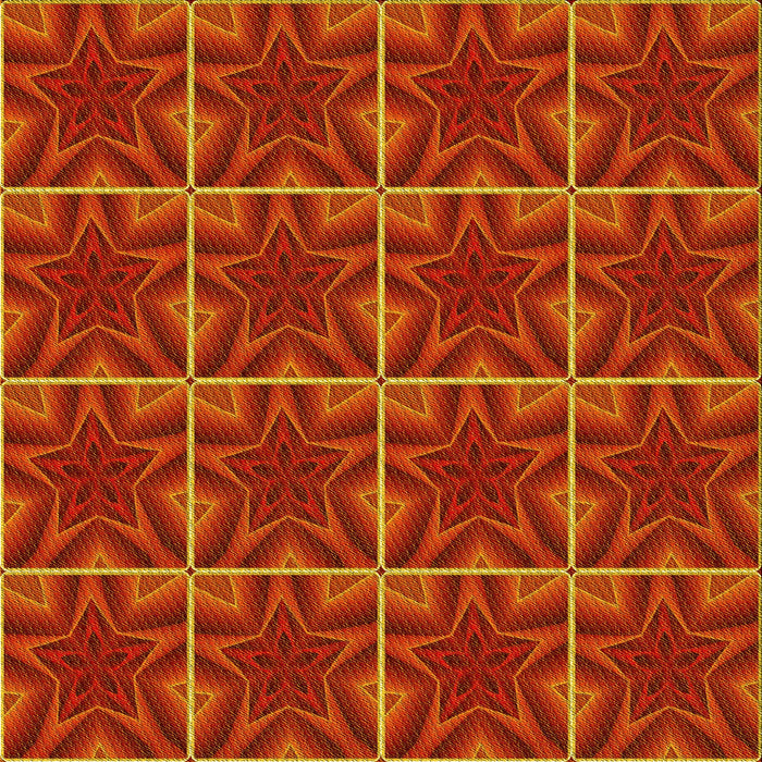 Round Patterned Orange Red Orange Rug, pat2220yw