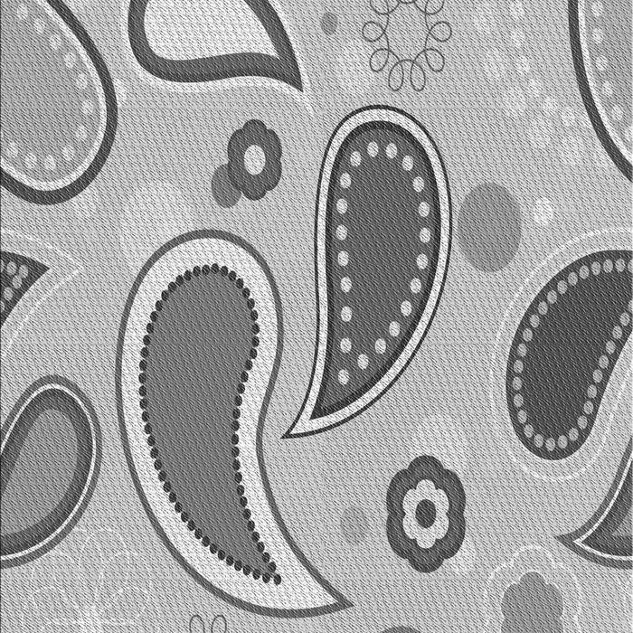 Machine Washable Transitional Platinum Gray Rug, wshpat2221gry