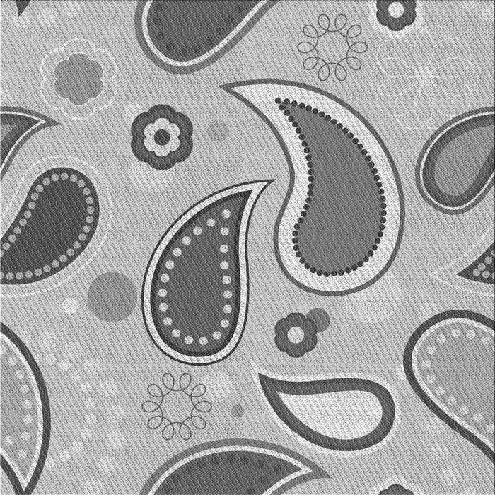Round Machine Washable Transitional Platinum Gray Rug, wshpat2221gry