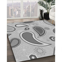 Patterned Platinum Gray Rug, pat2221gry