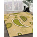 Patterned Dark Golden Brown Rug in Family Room, pat2221org