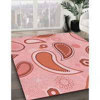 Patterned Red Rug, pat2221rd