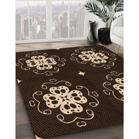 Patterned Black Rug, pat2222org