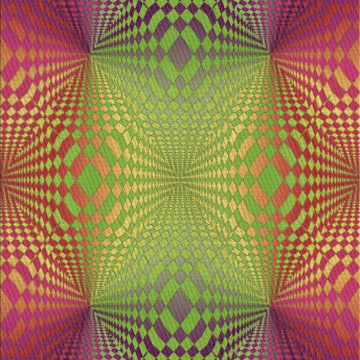 Patterned Pistachio Green Rug, pat2223brn