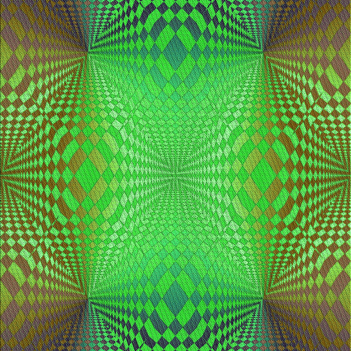 Patterned Neon Green Rug, pat2223grn