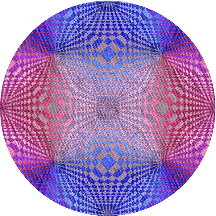 Square Patterned Medium Purple Rug, pat2223pur