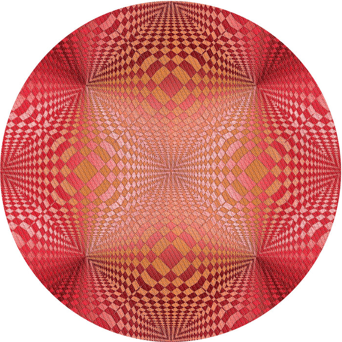 Square Machine Washable Transitional Red Rug in a Living Room, wshpat2223rd