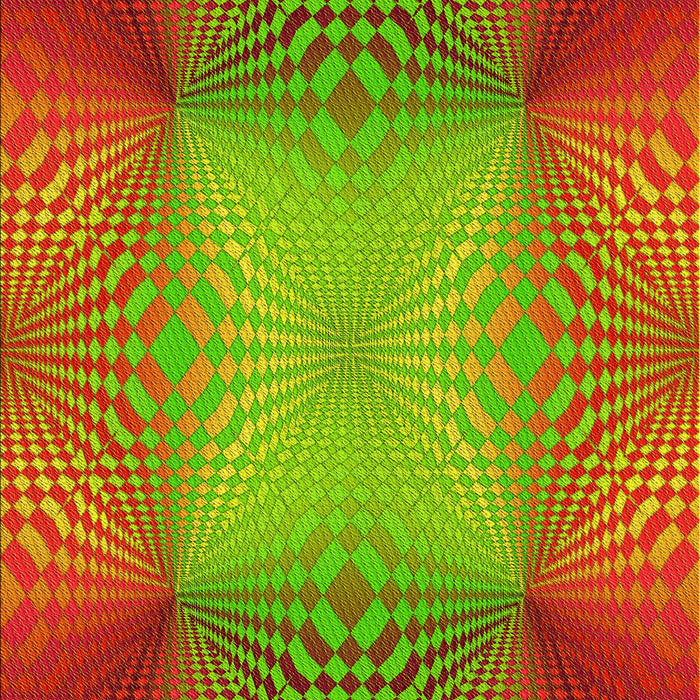 Patterned Red Rug, pat2223yw