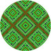 Square Machine Washable Transitional Lime Green Rug in a Living Room, wshpat2224grn