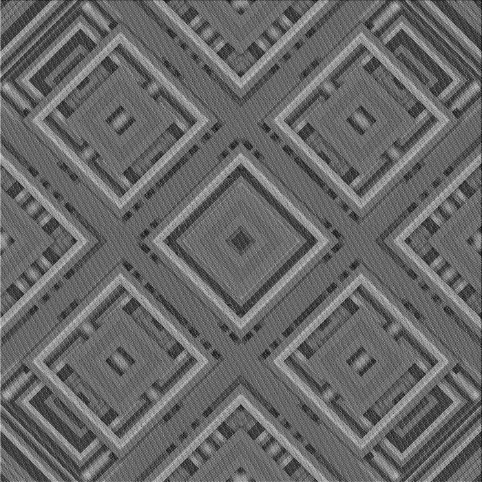 Round Patterned Gray Rug, pat2224gry