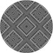 Square Patterned Gray Rug, pat2224gry