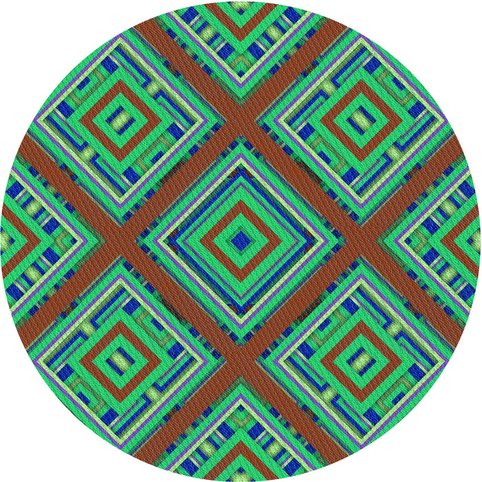 Square Patterned Purple Rug, pat2224lblu