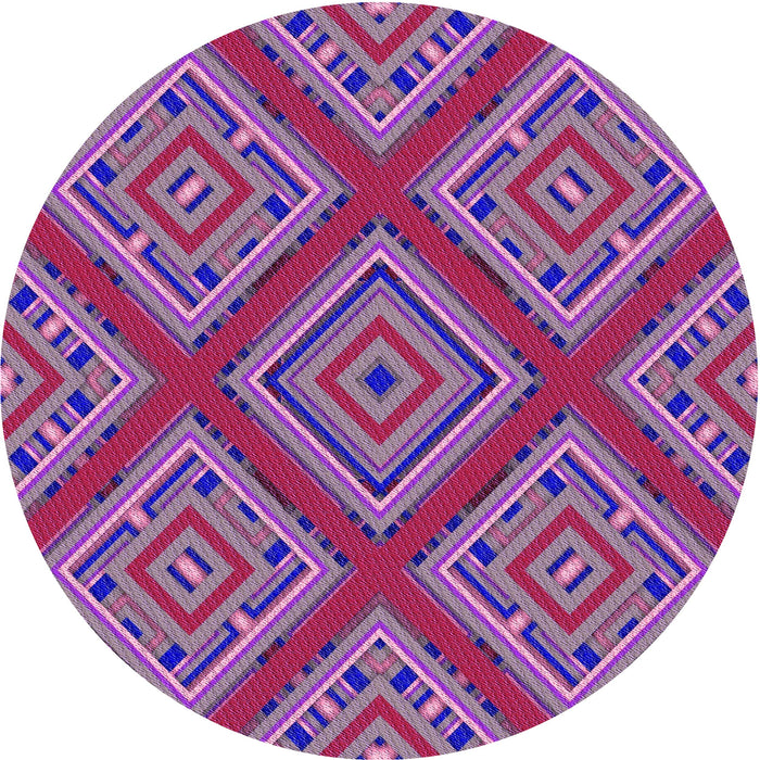 Square Machine Washable Transitional Dark Magenta Purple Rug in a Living Room, wshpat2224pur