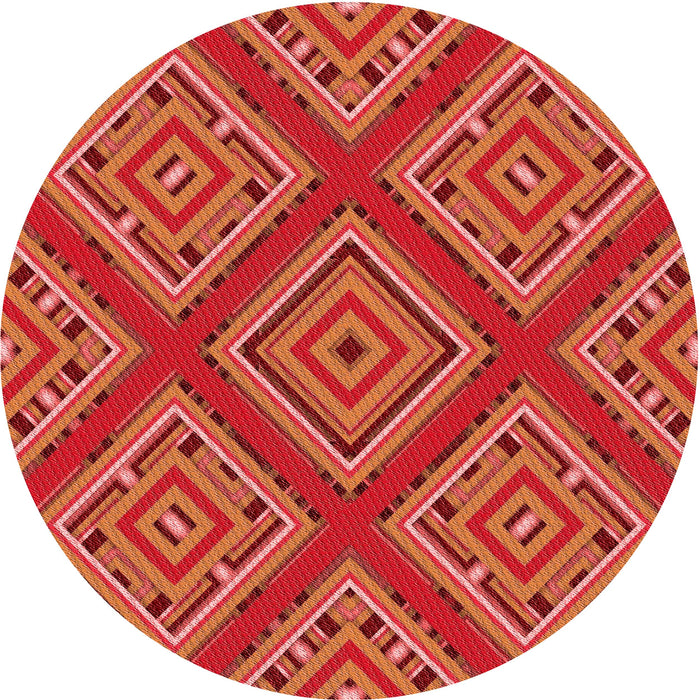 Square Machine Washable Transitional Bright Orange Rug in a Living Room, wshpat2224rd