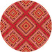 Square Machine Washable Transitional Bright Orange Rug in a Living Room, wshpat2224rd