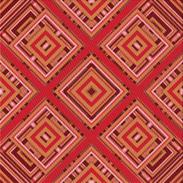 Round Patterned Bright Orange Rug, pat2224rd