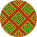 Square Machine Washable Transitional Green Rug in a Living Room, wshpat2224yw