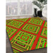Machine Washable Transitional Green Rug in a Family Room, wshpat2224yw