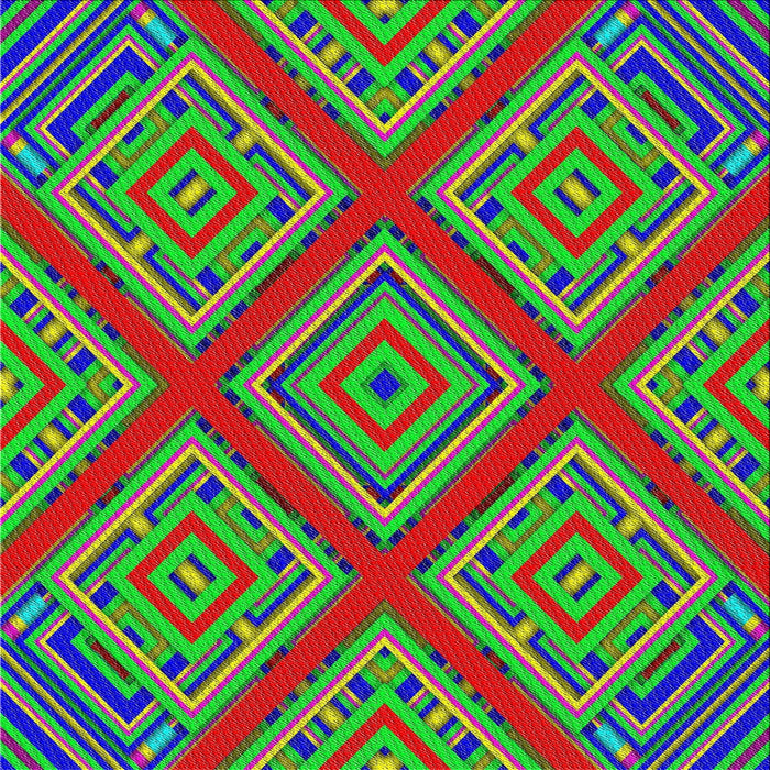 Square Patterned Burnt Pink Modern Rug, pat2224