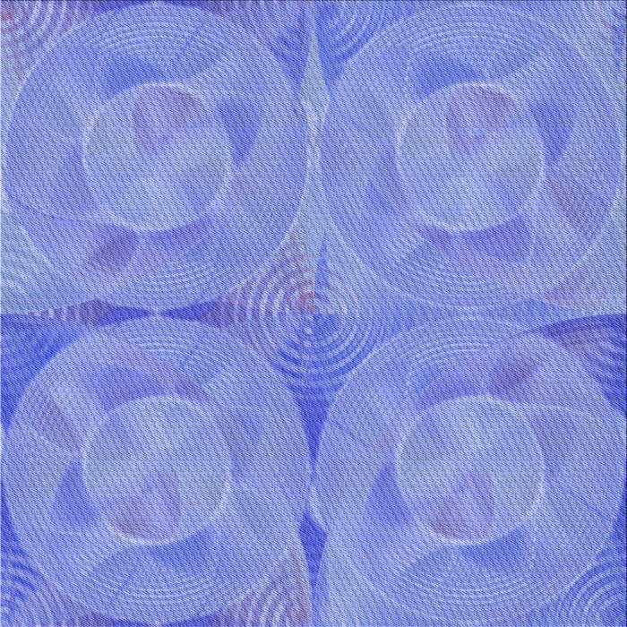Round Patterned Denim Blue Rug, pat2225blu