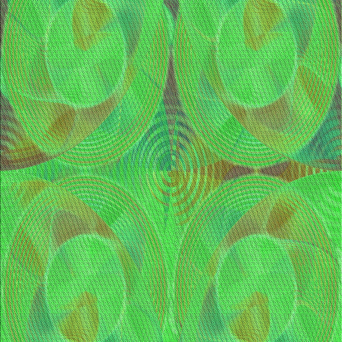 Patterned Neon Green Rug, pat2225grn