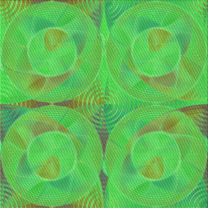 Round Patterned Neon Green Rug, pat2225grn