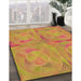 Machine Washable Transitional Yellow Rug in a Family Room, wshpat2225org