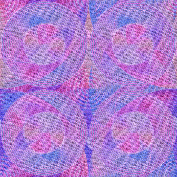 Round Patterned Bright Lilac Purple Rug, pat2225pur