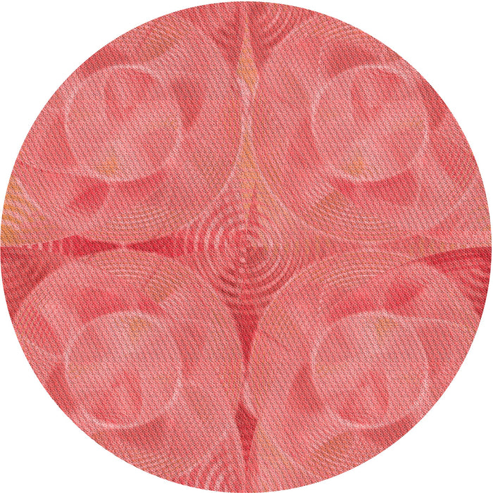 Square Patterned Red Rug, pat2225rd
