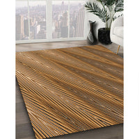 Patterned Red Brown Rug, pat2226org