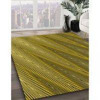 Patterned Yellow Rug, pat2226yw